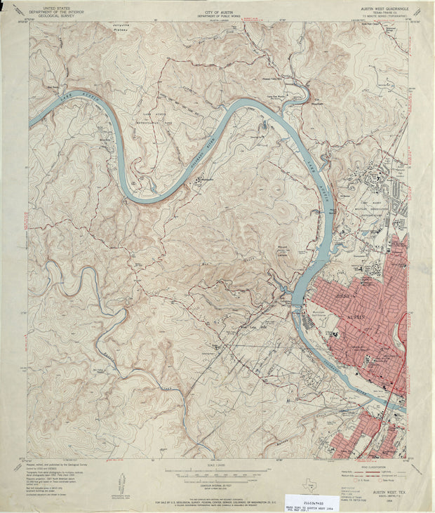 Austin West 1954, USGS