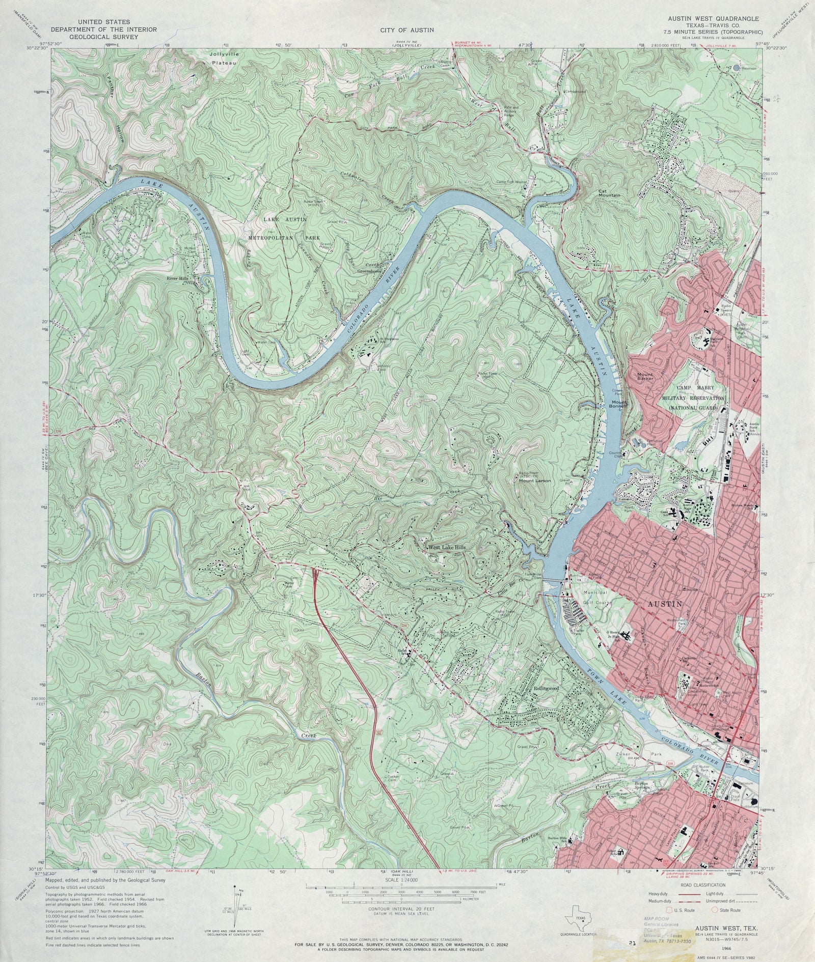 Austin West 1966, USGS