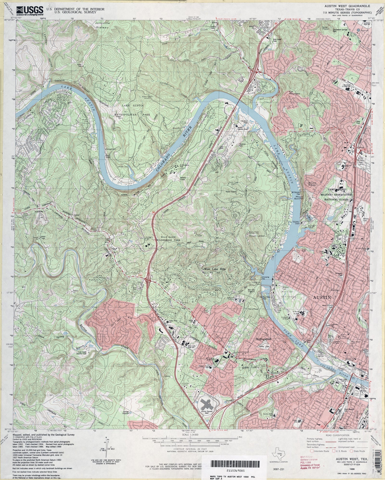Austin West 1988, USGS