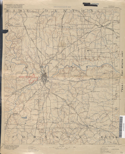 Fort Worth 1889, USGS