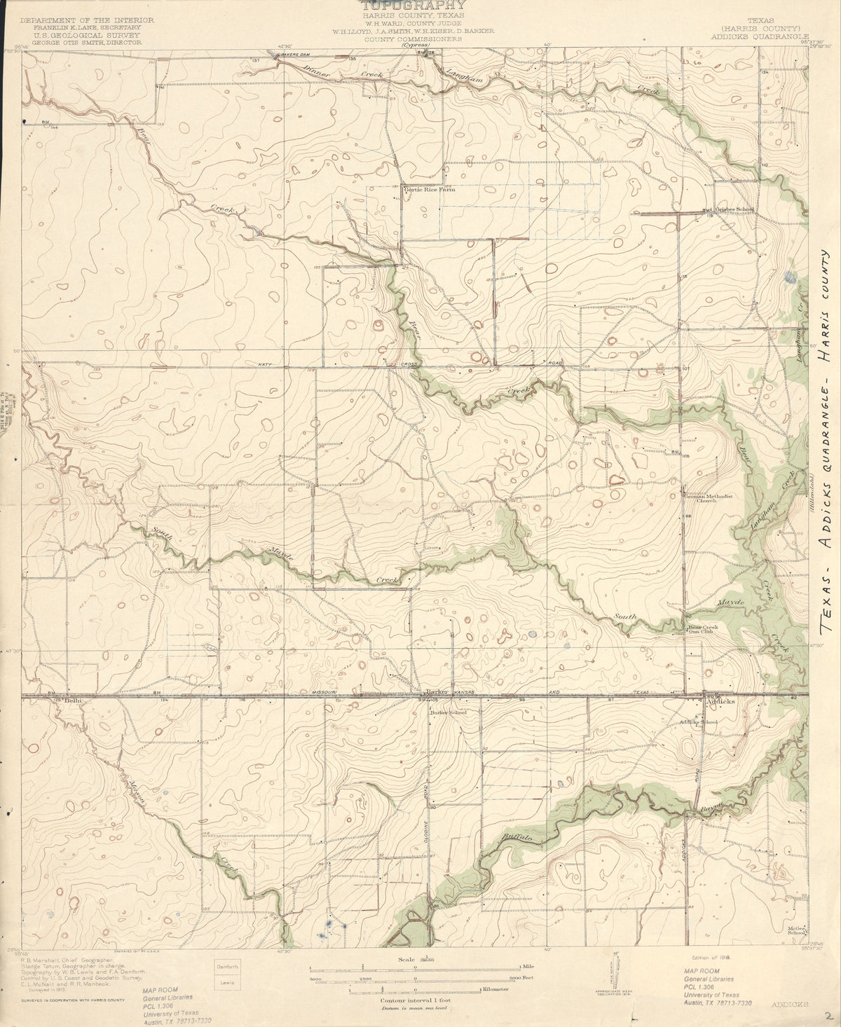 Addicks 1915, USGS