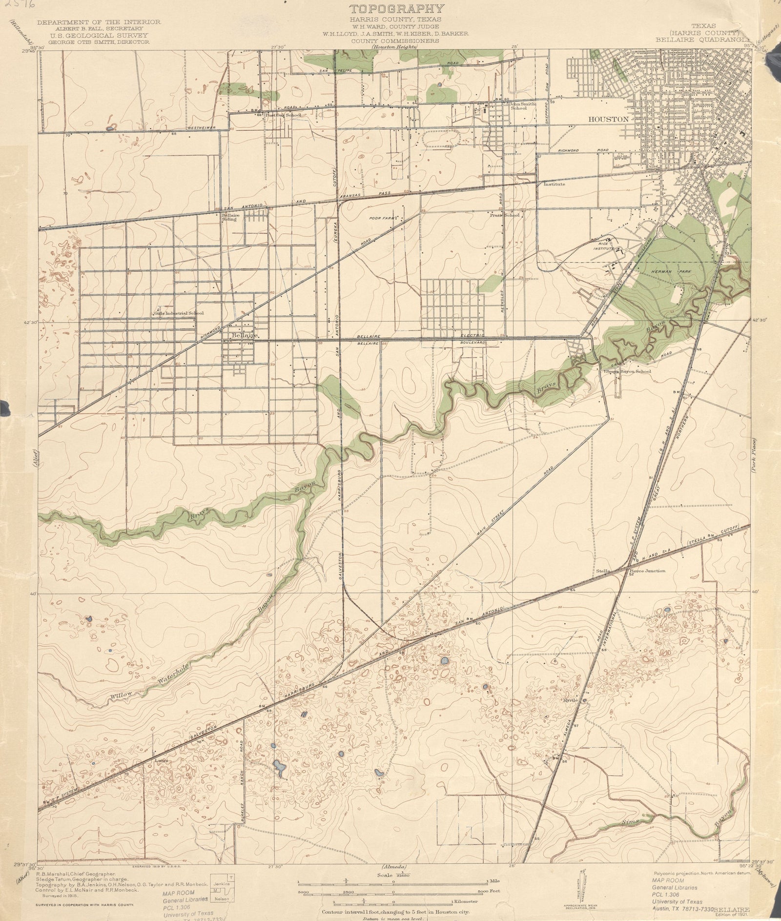 Bellaire 1915, USGS