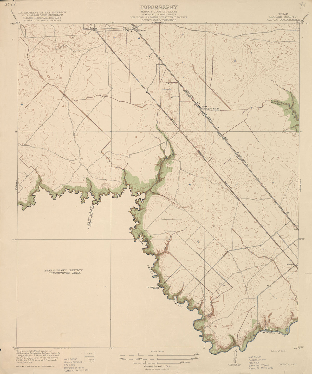Genoa 1916, USGS