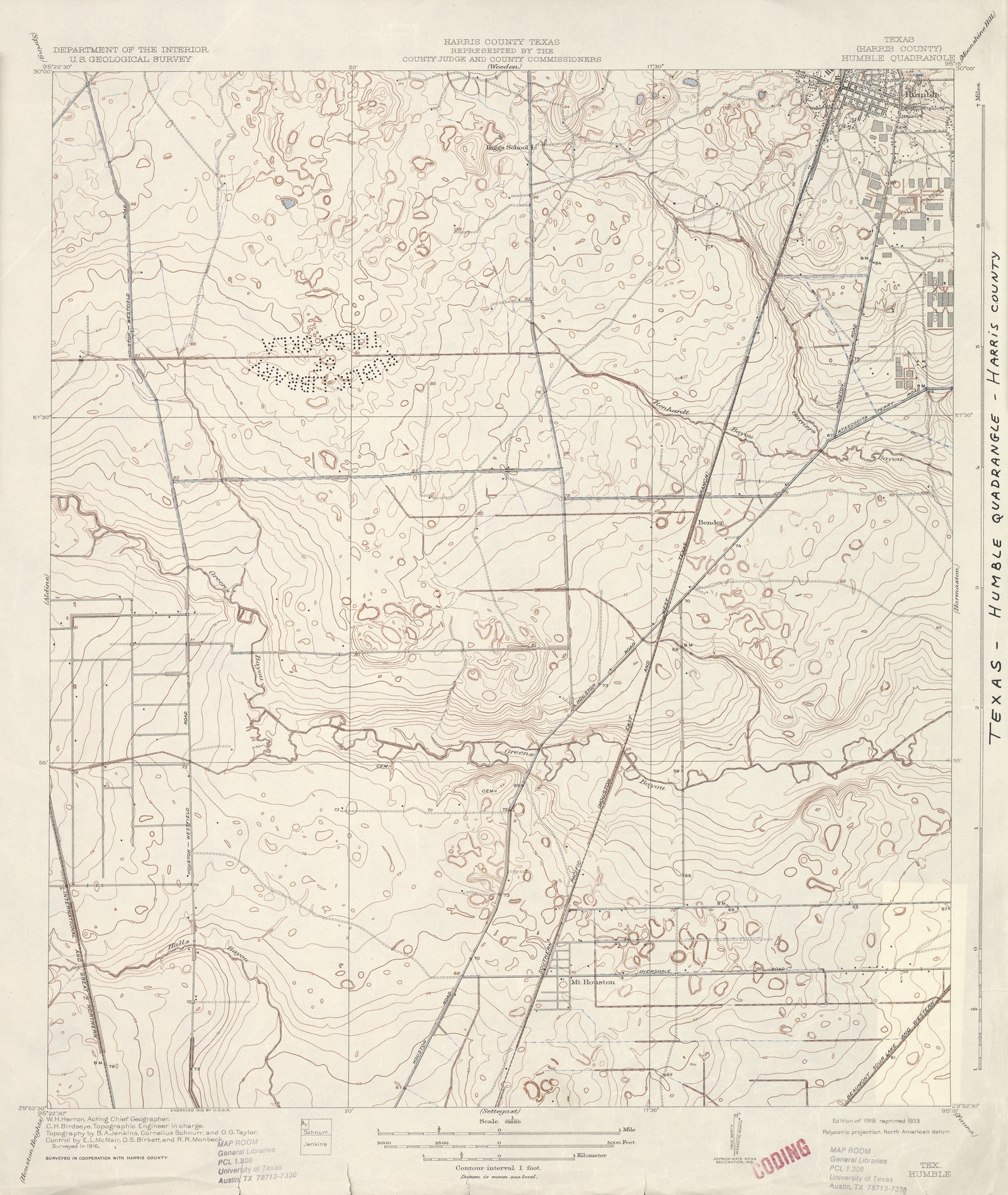 Humble 1916, USGS