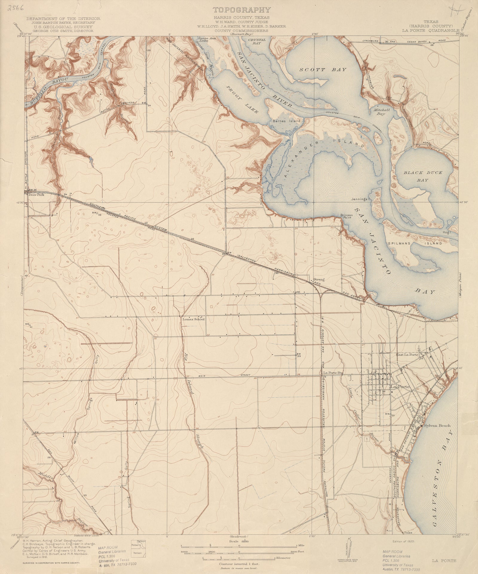 La Porte 1916, USGS
