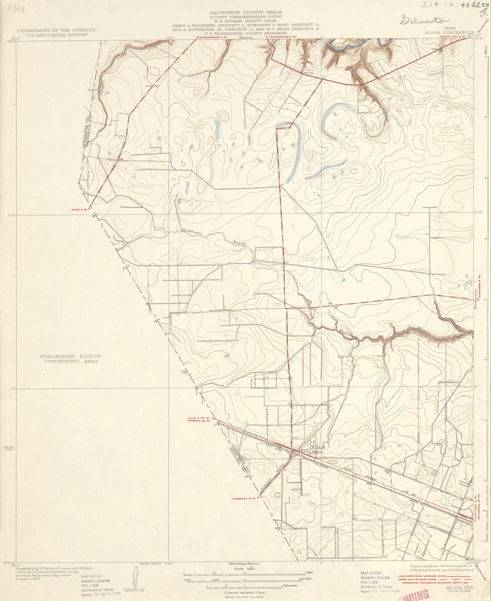 Algoa 1929, USGS