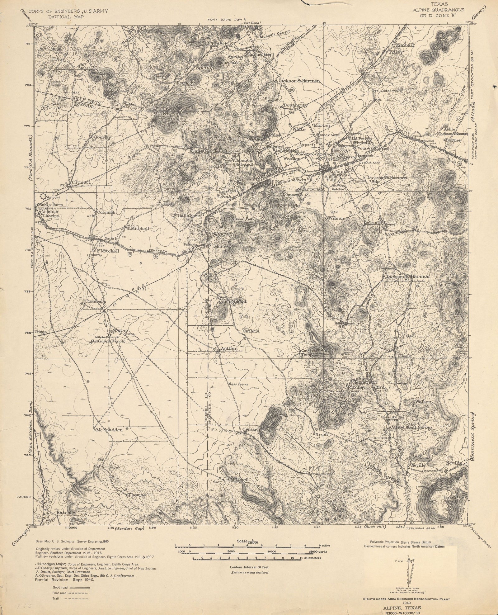 Alpine 1940, US Army Corps of Engineers