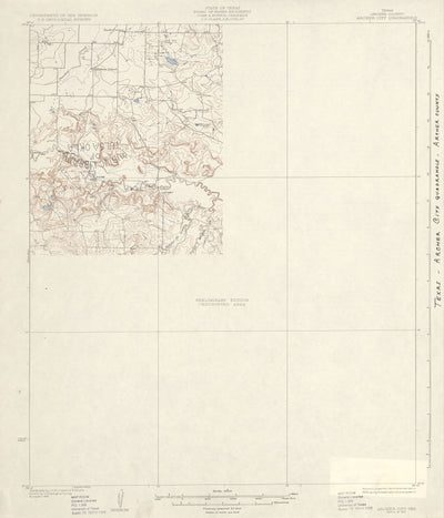 Archer City 1929, USGS