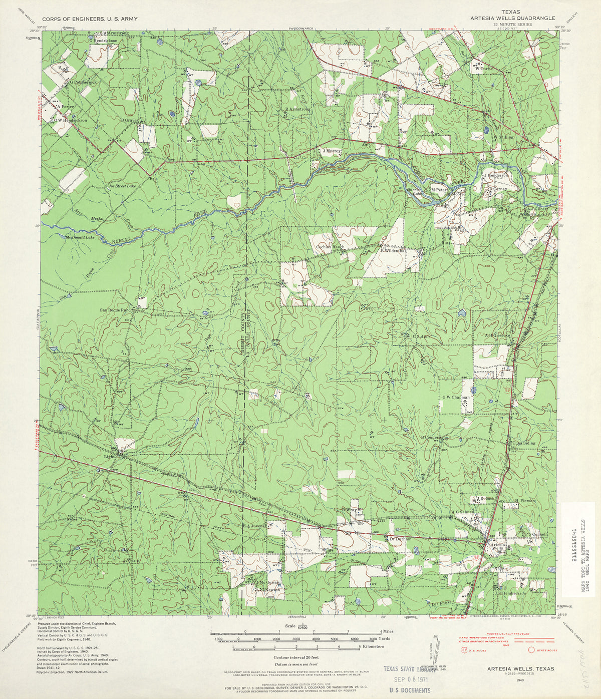 Artesia Wells 1940, US Army Corps of Engineers
