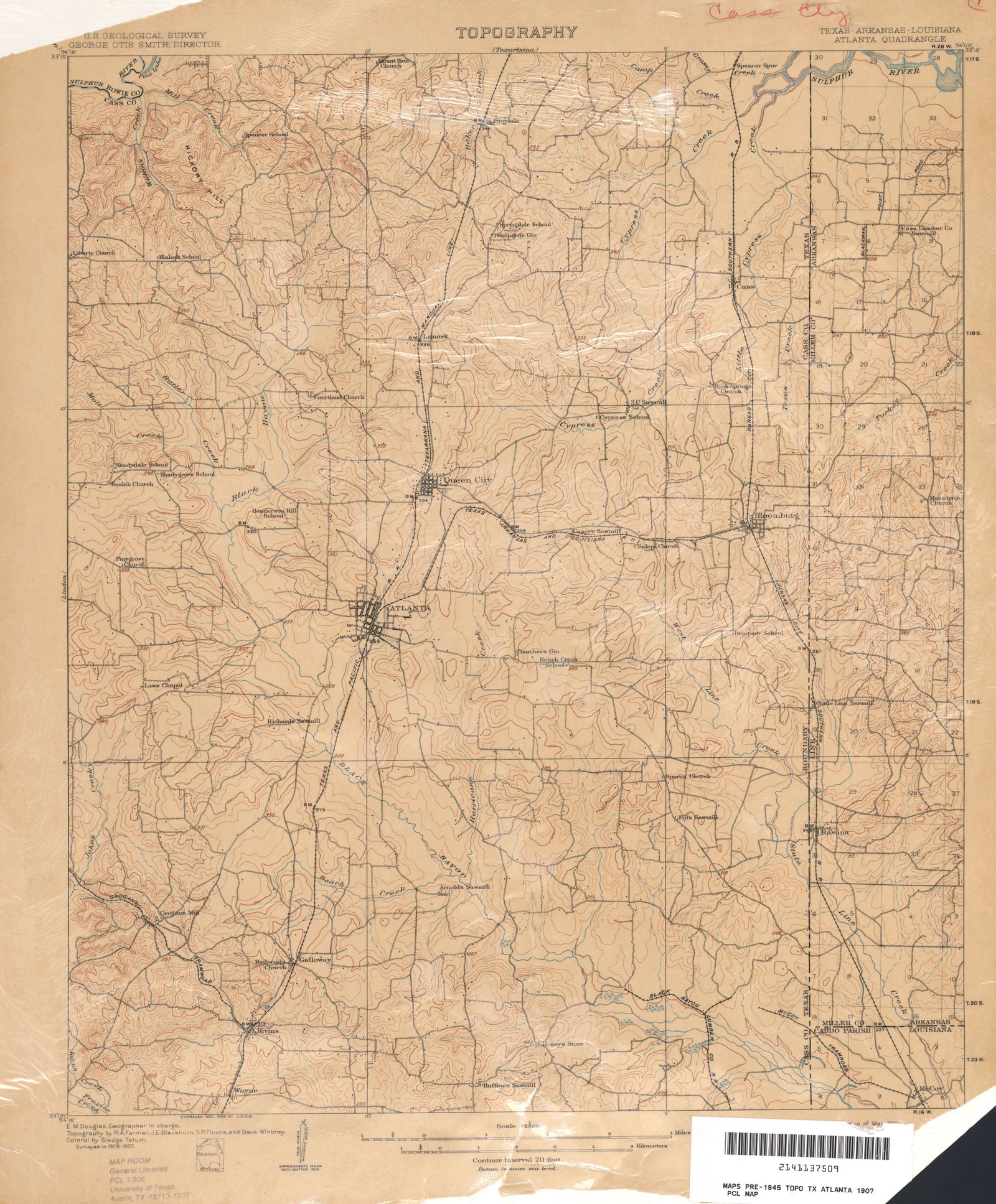 Atlanta 1907, USGS