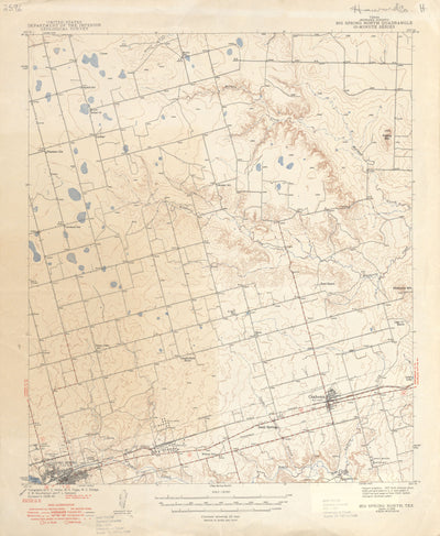 Big Spring North 1940, USGS