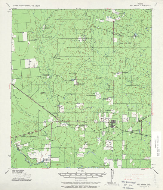 Dimmit County Texas historical topographic Map 1939 – Texas Map Store