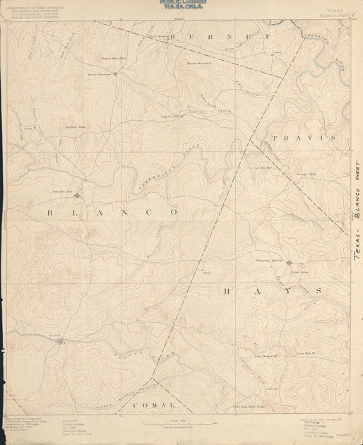 Hays County Historical Topo Maps Tagged "Texas Topographic Maps
