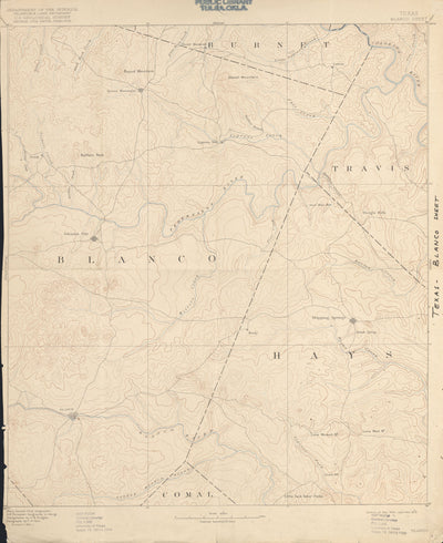 Blanco 1885, USGS