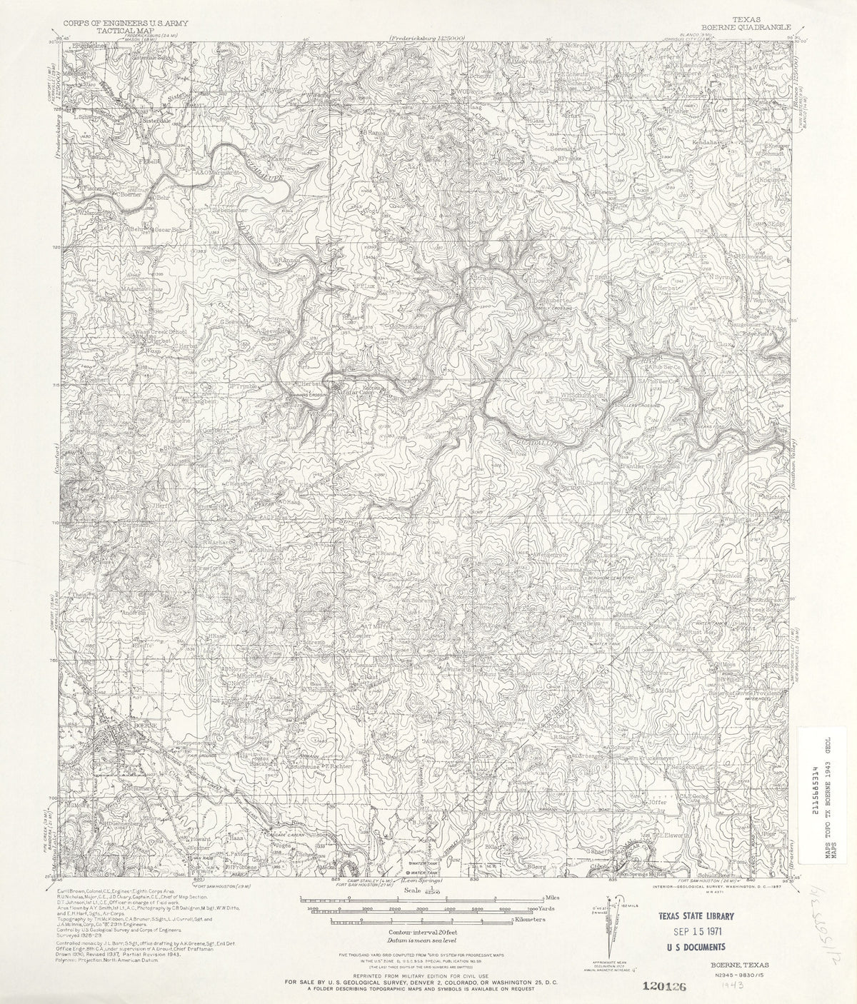 Boerne 1943, US Army Corps of Engineers