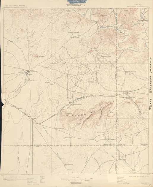 Kinney County Texas Historical Topographic Maps Tagged "Texas