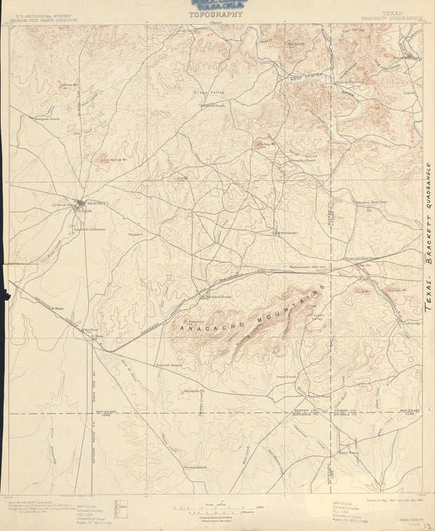 Brackett(ville) 1895, USGS