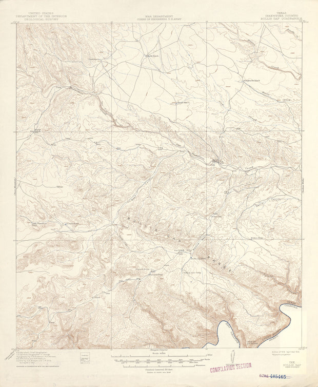 Bullis Gap 1917, USGS