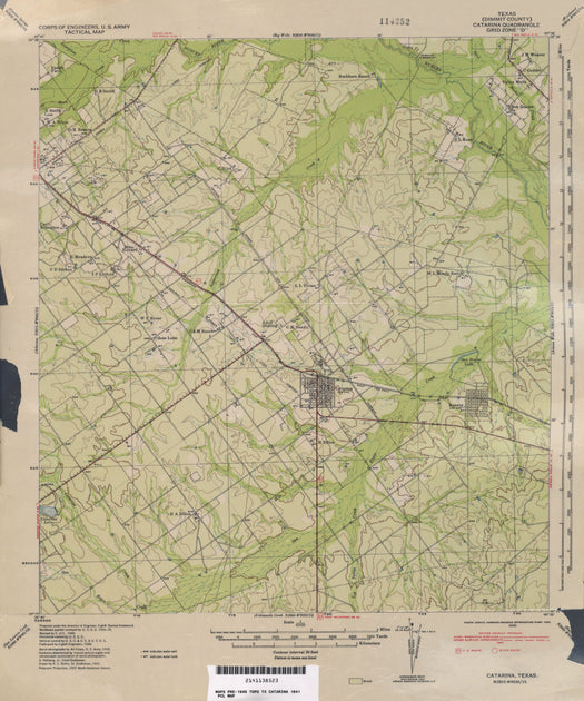 Dimmit County Texas historical topographic Map – Texas Map Store