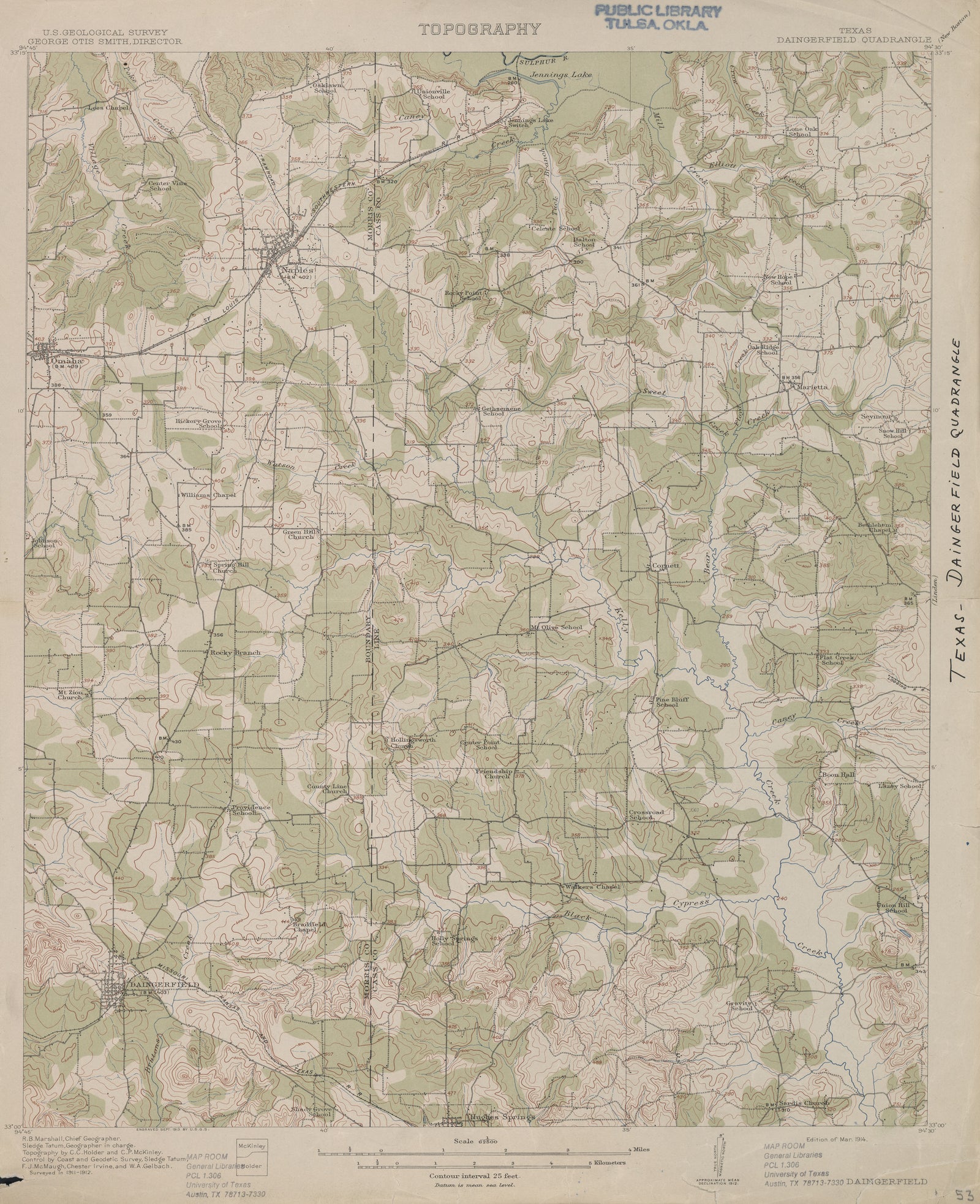 Daingerfield 1912, USGS