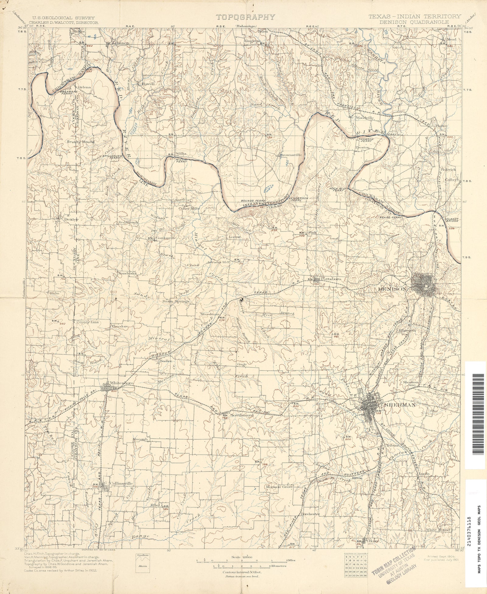 Denison 1899, USGS