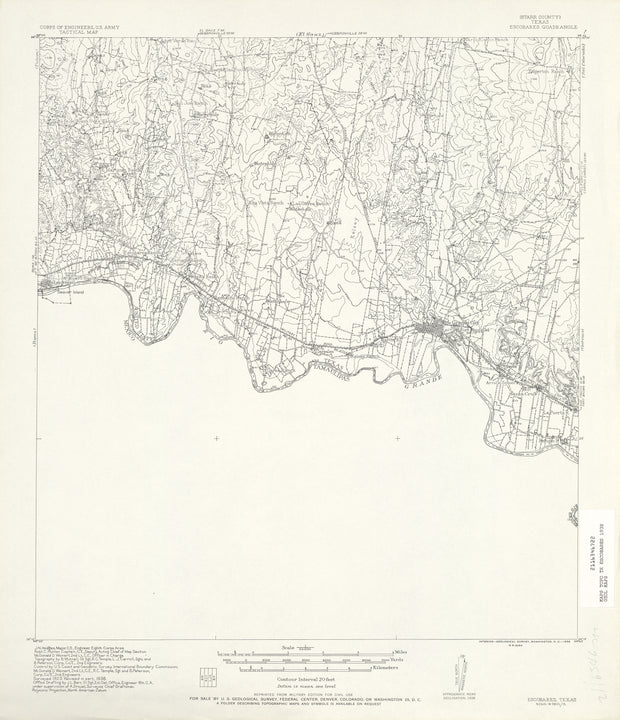 Escobares 1938, US Army Corps of Engineers