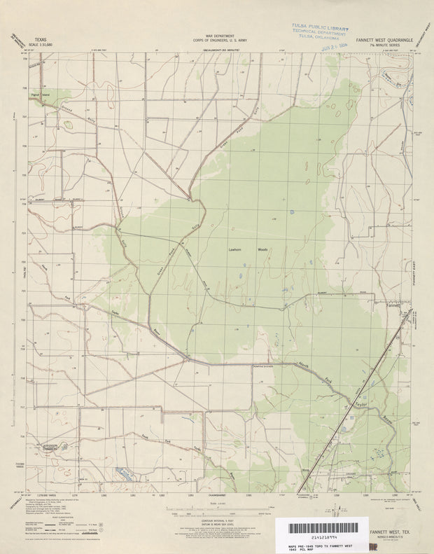 Fannett West 1943, US Army Corps of Engineers