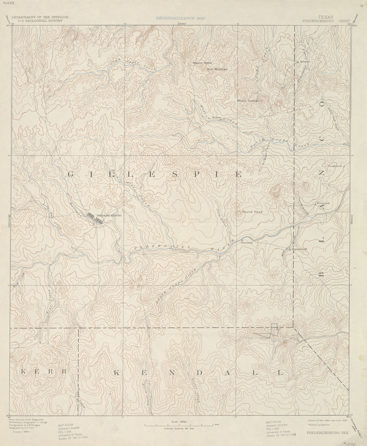 Fredericksburg 1885, USGS