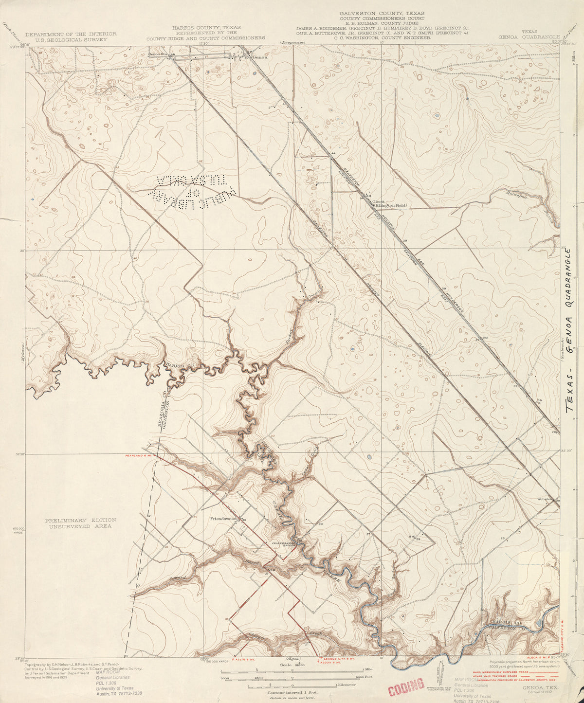 Genoa 1929, USGS