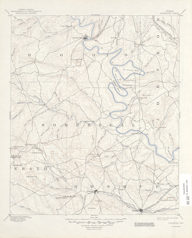 Granbury 1887, USGS