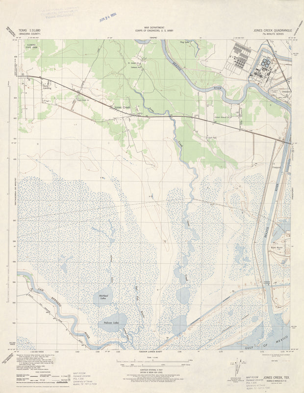 Jones Creek 1943, US Army Corps of Engineers