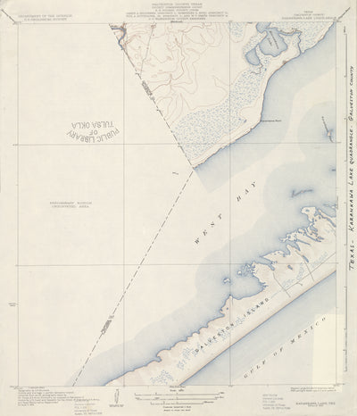 Karankawa Lake 1929, USGS