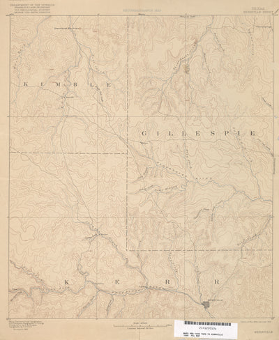 Kerrville 1885, USGS