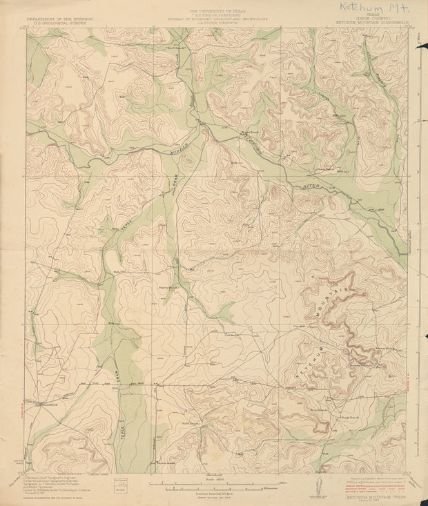 Ketchum Mountain 1921, USGS