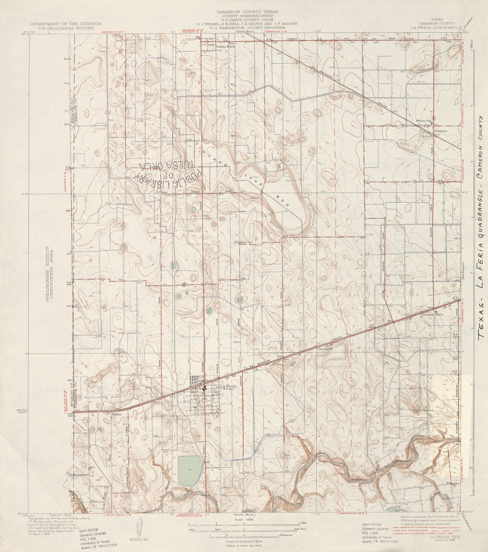 La Feria 1929, USGS