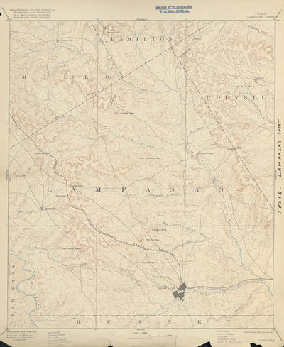 Lampasas 1885, USGS