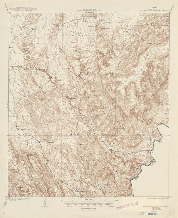 Maravillas Canyon 1917, USGS