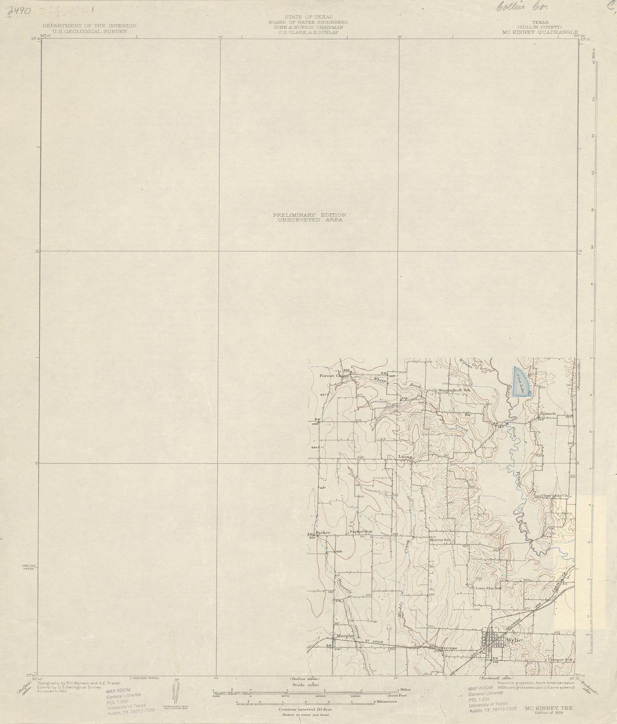 McKinney 1924, USGS