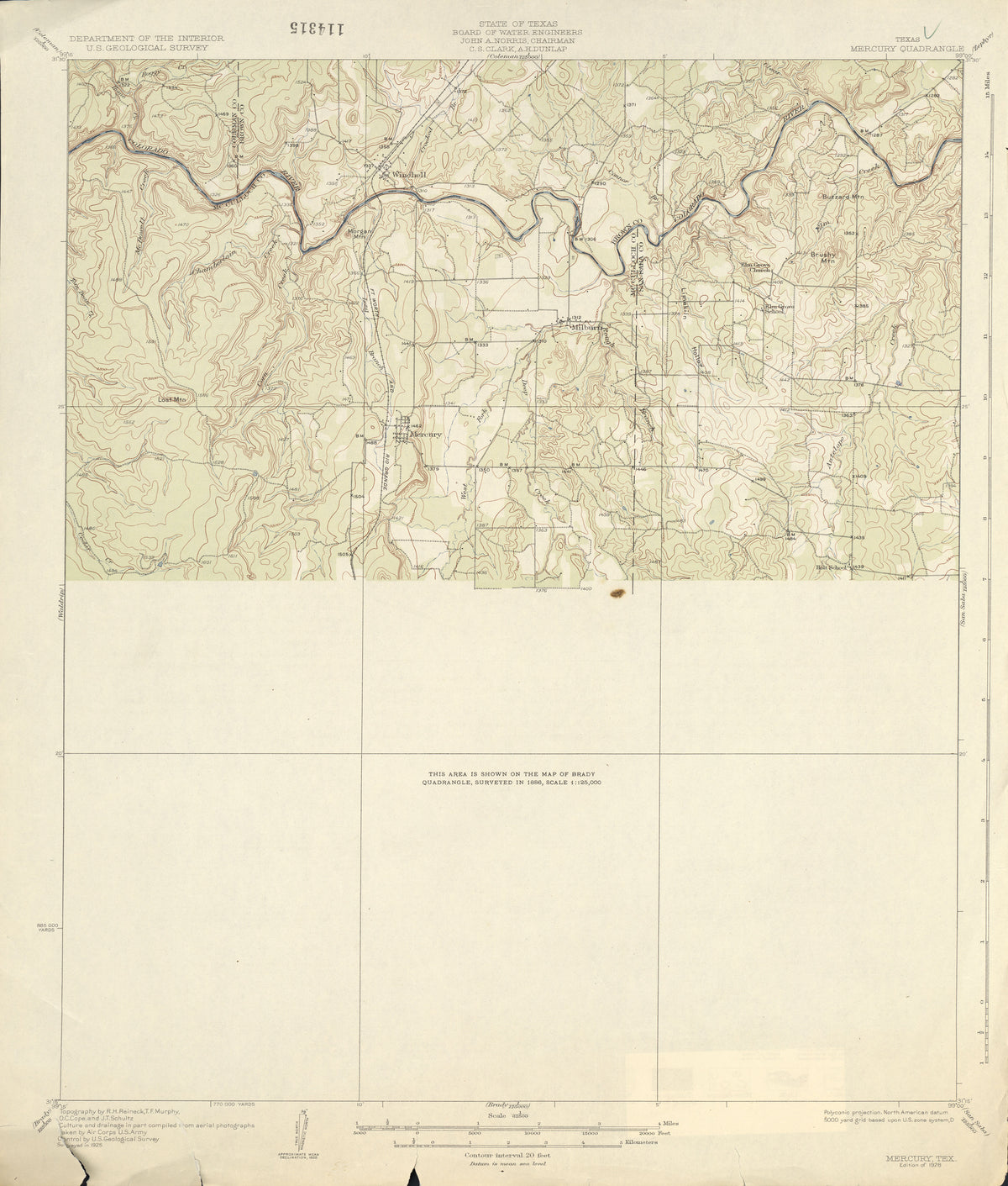 Mercury 1925, USGS