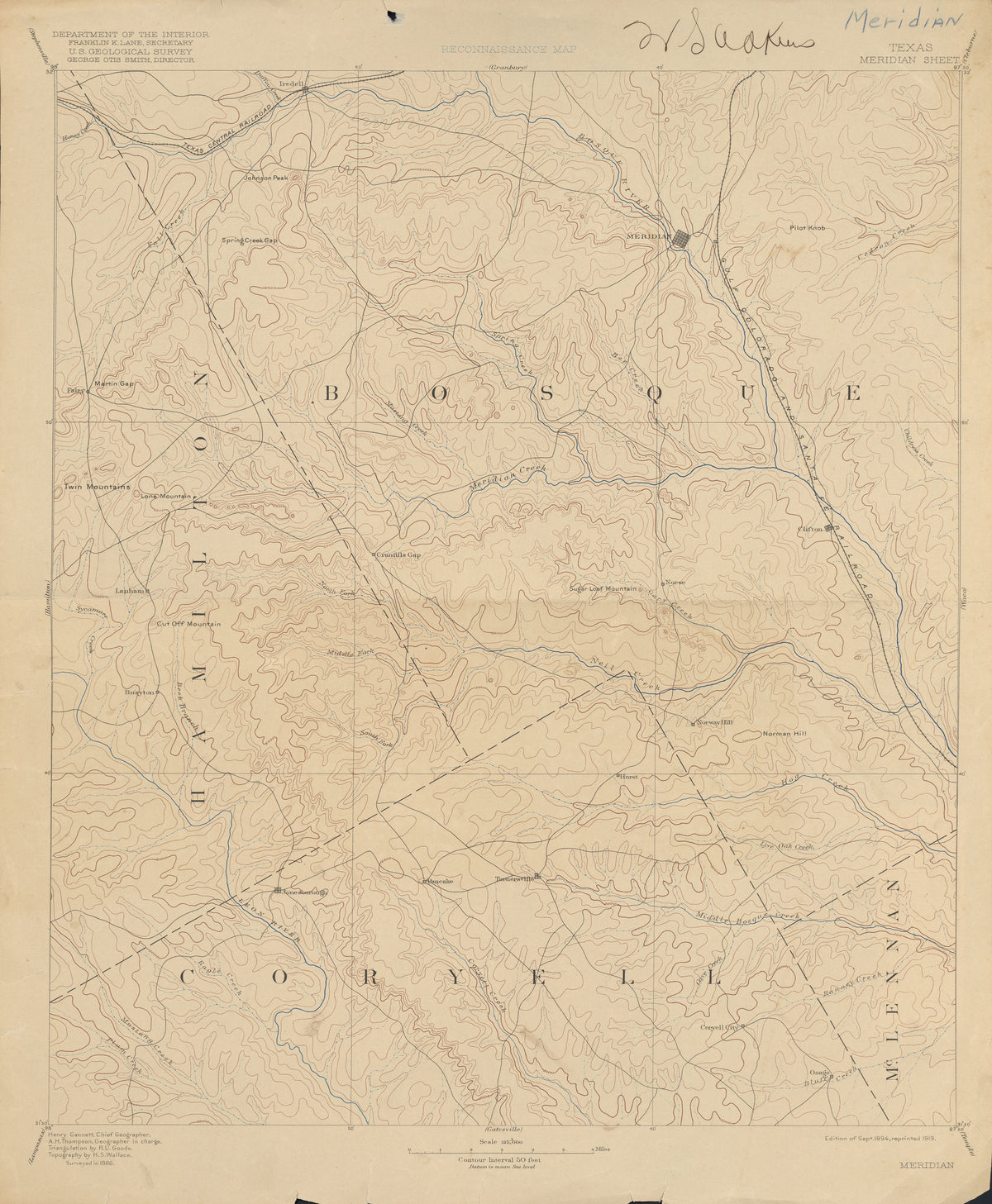 Meridian 1886, USGS
