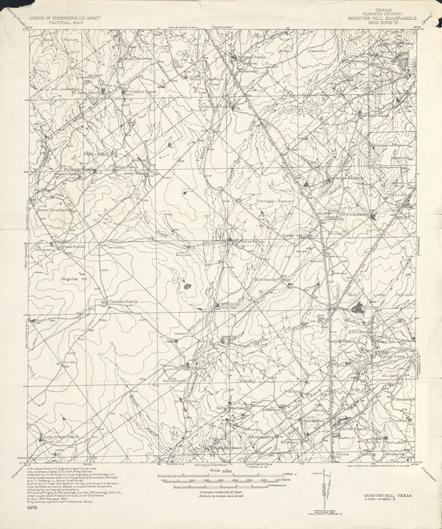 Mogotes Hill 1940, US Army Corps of Engineers