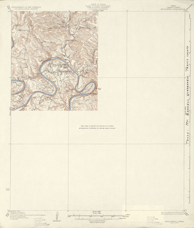 Mt Bonnell 1930, USGS
