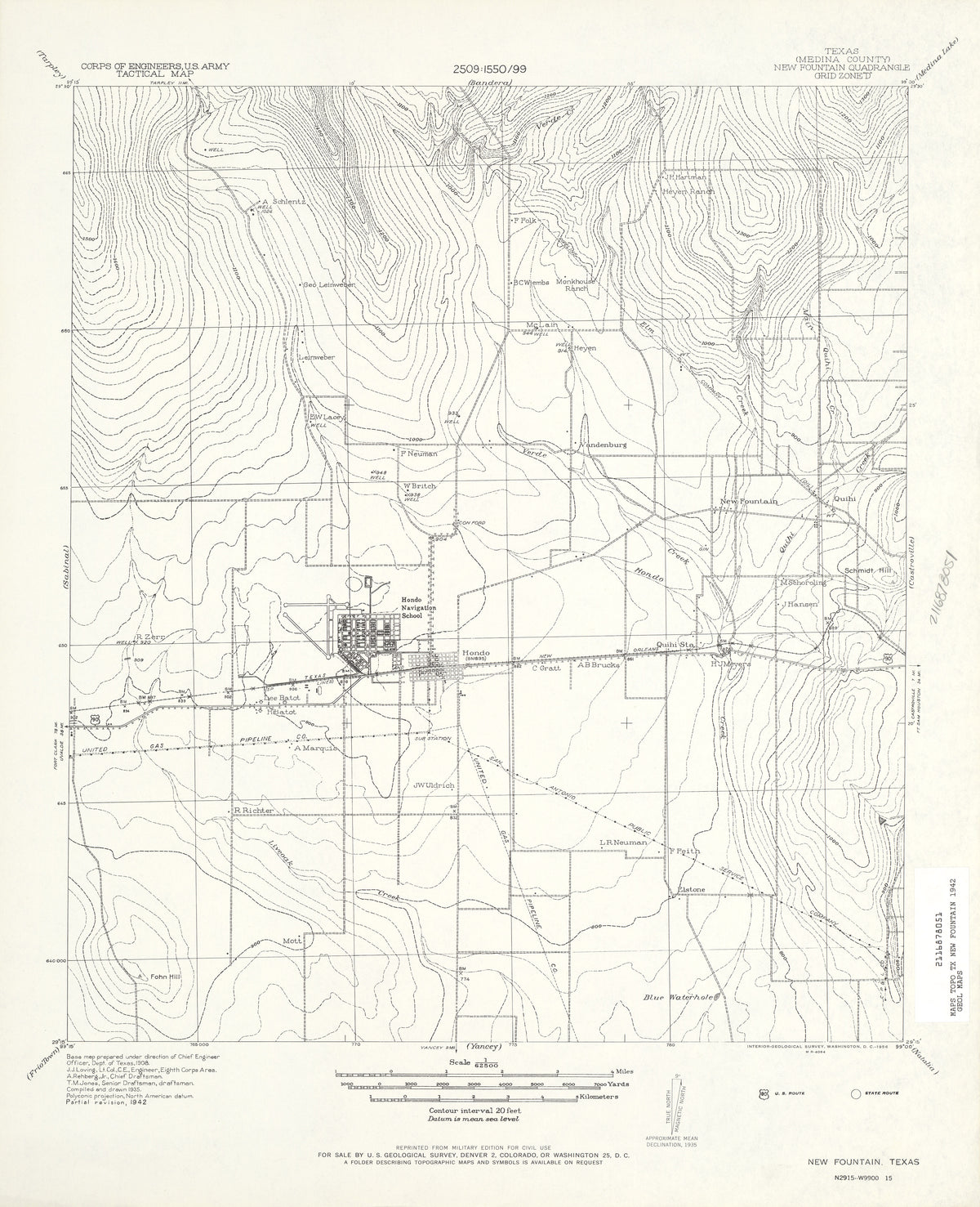 New Fountain 1942, US Army Corps of Engineers