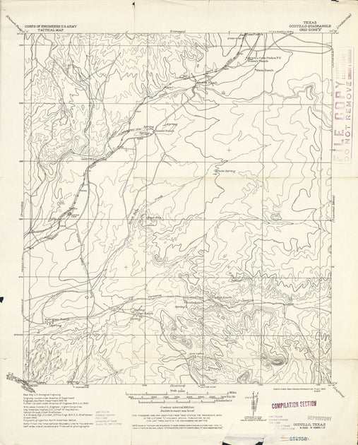 Presidio County Texas historical topographic Map – Texas Map Store