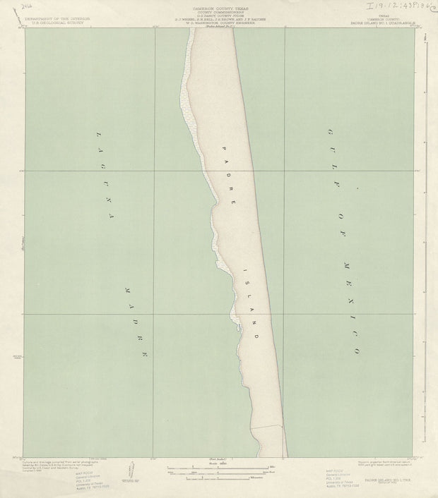 Padre Island No 1 1930, USGS