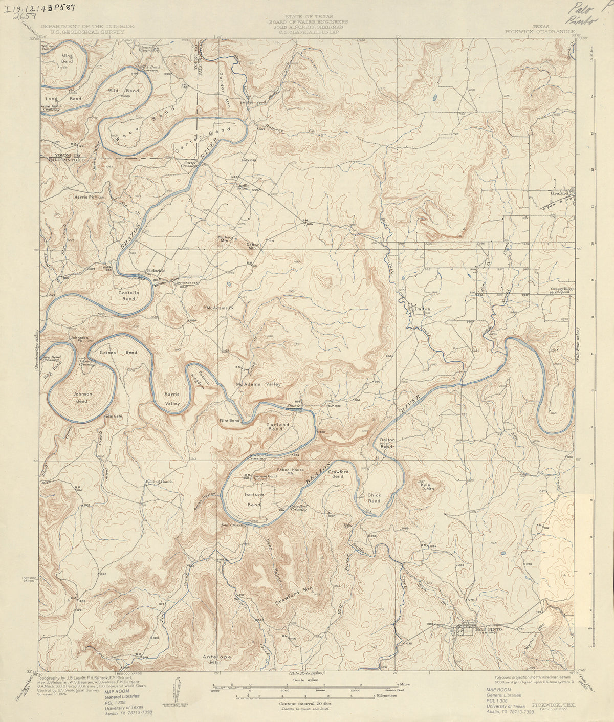 Pickwick 1924, USGS