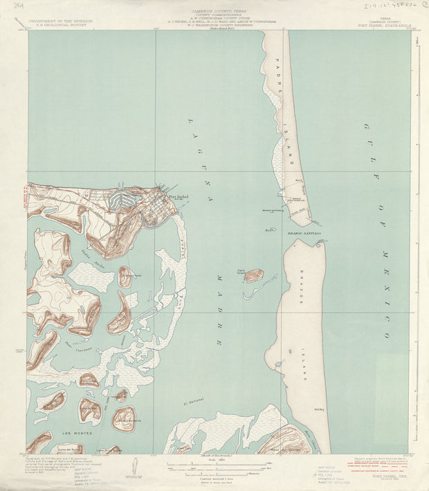 Port Isabel 1929, USGS