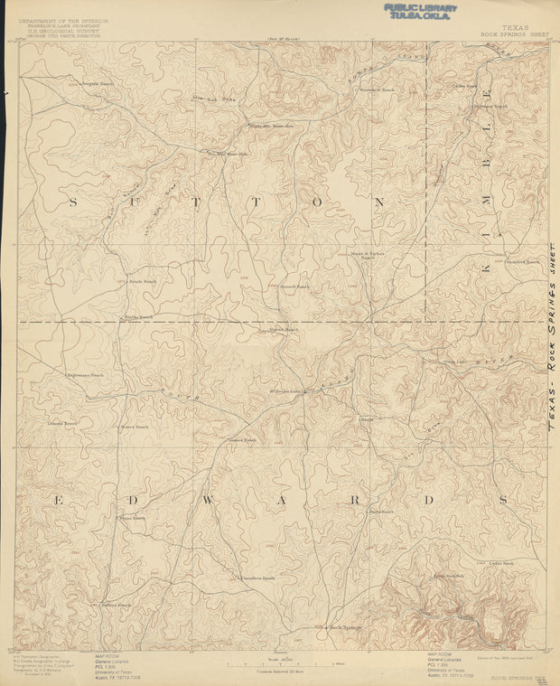 Rock Springs 1891, USGS