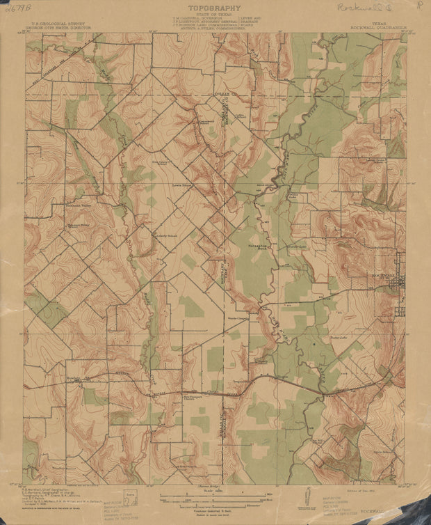 Rockwall 1909, USGS