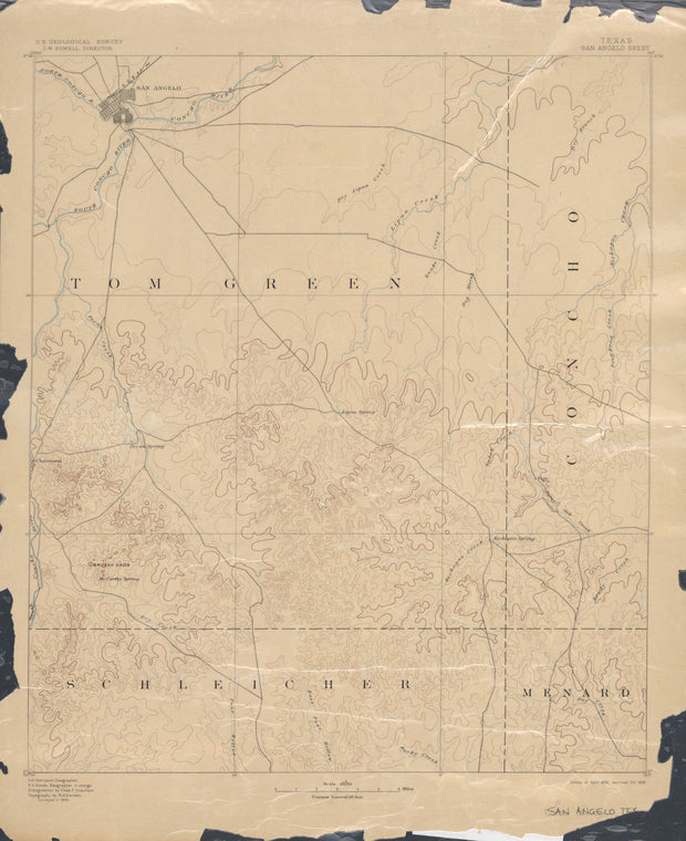 San Angelo 1890, USGS